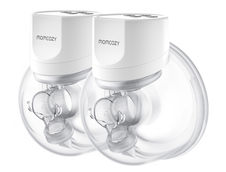 Sacaleches Eléctrico MOMCOZY S12 Pro (Manos Libres - 3 Modos y 9 Niveles - 24 mm - 2 Unidades - Blanco)