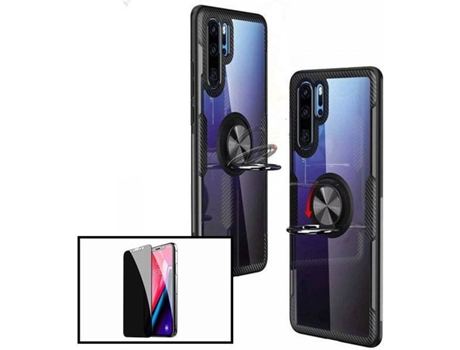 Kit Funda y Protector de Cristal Templado Xiaomi Redmi 7 Clear Armor Transparente y Negro