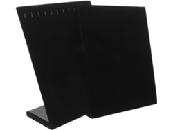 Soporte Para Joyas De Terciopelo Negro, Juego De 2 Soportes Para Collares Y Pendientes.