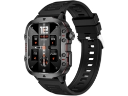 Reloj inteligente militar de 1,96 pulgadas para hombre, reloj de fitness, llamadas, monitor de ritmo cardíaco y presión arterial, Yizhood