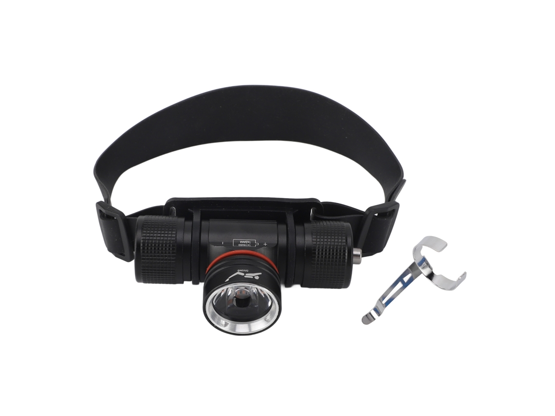 2026-linterna Frontal De Buceo Ipx68 Impermeable 1200lm 3 Modos Luz Sumergible 80m Para Snorkel Pesca Natación