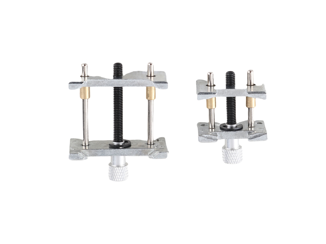 2 Piezas De Base De Soporte Profesional De Acero Para Reparación De Mecanismos De Relojes