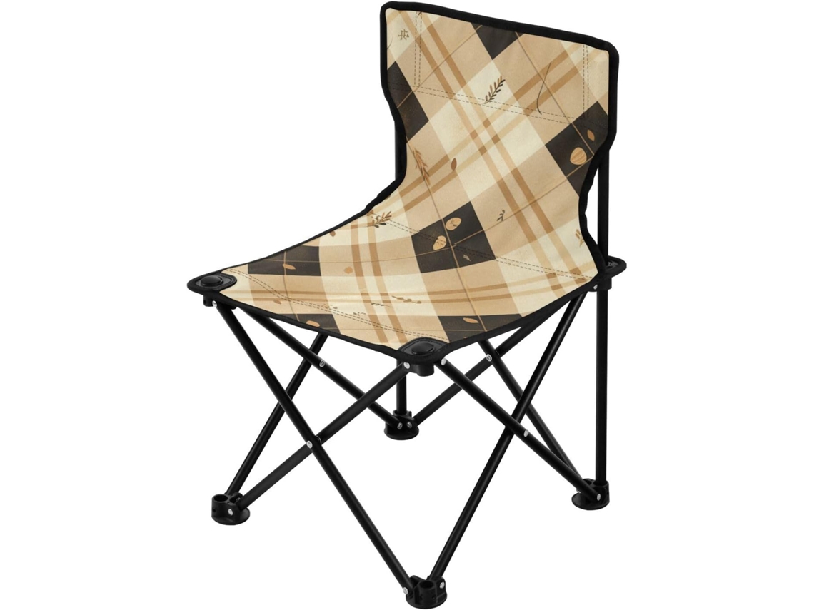 Sillas de camping Alipis de hierro y tela con patas de acero plegables, ligeras, resistentes, ideales para acampar.