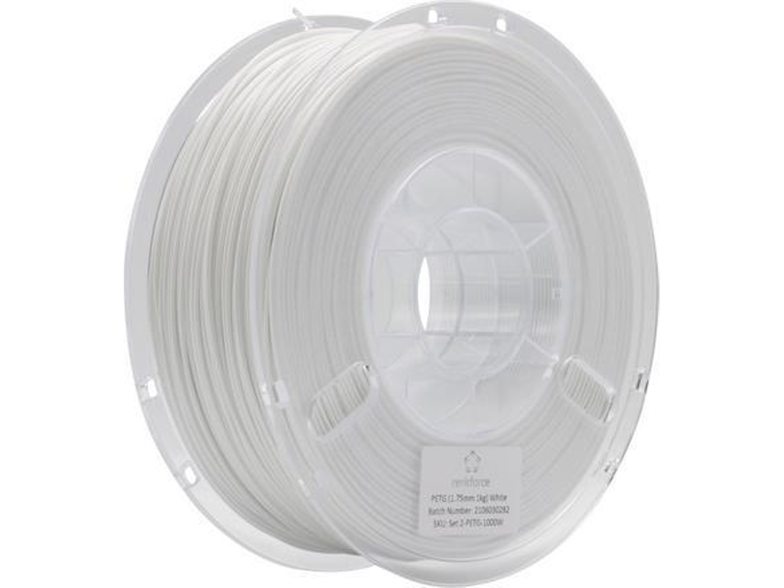 RF 4738594 Filamento PETG 1.75 mm 1000 g Blanco 1 St. Renkforce (RF 4738594)