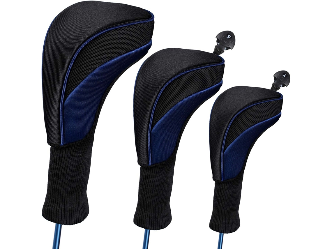 Juego de 3 fundas para palos de golf, compatibles con cabezas de Pilot 1/3/5 y maderas de calle | Sin marca
