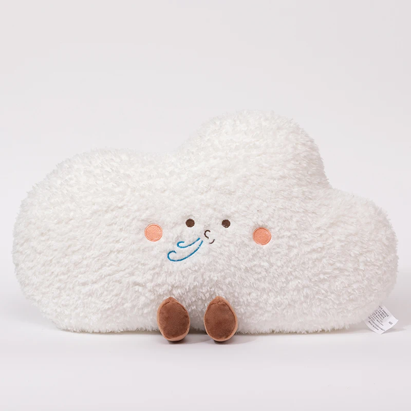 (nube Blanca 40-45cm) Exquisita Almohada De Peluche Con Diseño De Cielo De Dibujos Animados, Regalo Para La Decoración Del Hogar
