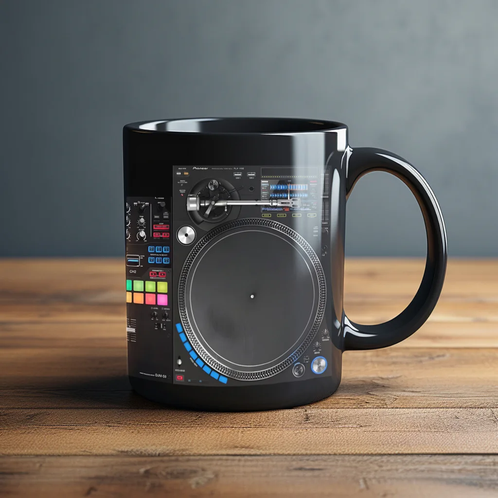 (estilo D 330 Ml) Taza De Café De Cerámica, Taza De Té Con Leche 3d, Taza De Desayuno Creativa Para Amantes De La Música