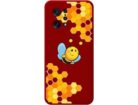 Carcasa para Oppo Find X5 5G TUMUNDOSMARTPHONE Silicona Líquida Dibujos Rojo