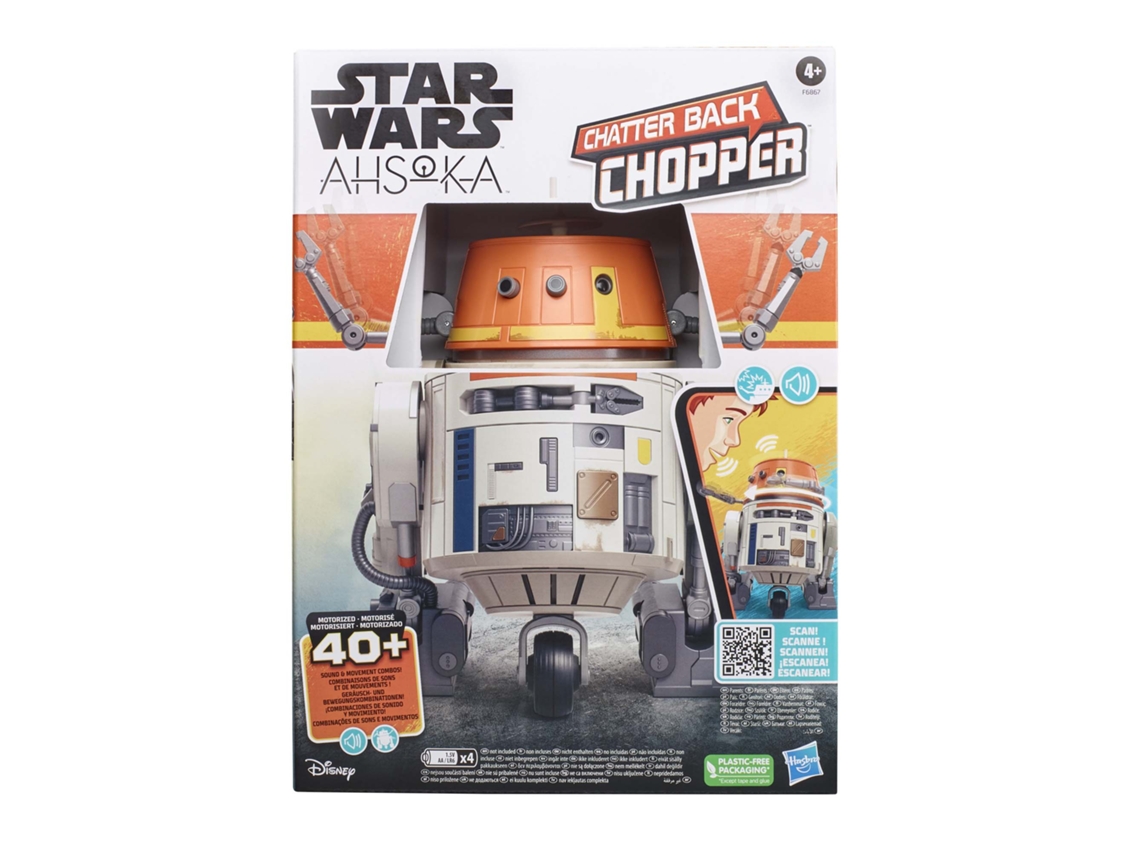 Figura Animatronic Chatter Back Chopper Star Wars Ahsoka 19 cm