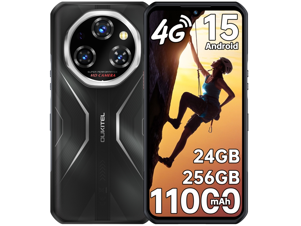 Smartphone Resistente 2026 Oukitel Wp55s 24 Gb 256 Gb 6.6" Fhd+ 120hz 11000 Mah 64mp + 32mp Nfc Otg Naranja