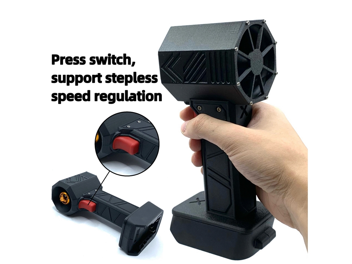 Ventilador de chorro de 50 mm, 1000 g, 700 W, limpieza con batería