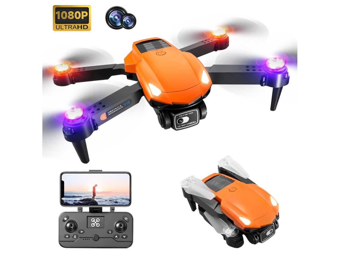 V10 Mini Drone (1080P - Duración de la batería: 20 min - Naranja)