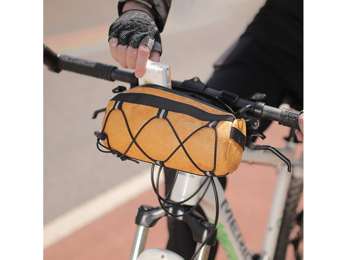 Bolsa De Bicicleta Portátil Impermeable De Gran Capacidad Para Exteriores Con Correa Multifuncional Para Manillar Delantero.