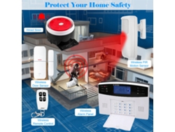 Sistema De Alarma Inalámbrico Gsm Para El Hogar Con Sensor De Movimiento Y Control Remoto.