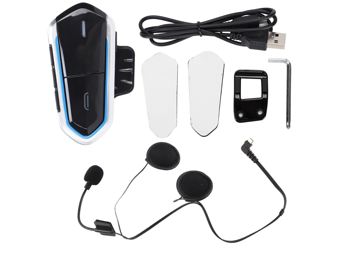 Auriculares Bluetooth 5.0 Para Casco De Motocicleta Con Micrófono Ultrafino Qtb35