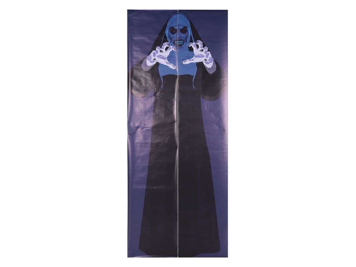Calcomanía Decorativa Impermeable Para Puerta De Halloween Innovadora Wsmt001 Decoración Festiva Hogar