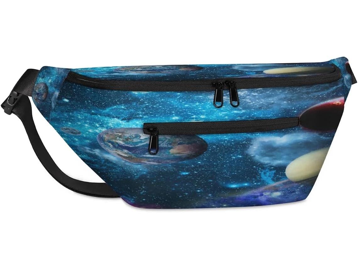 Bolso Hombro Unisex Tropicallife Galaxy Starry Night Planet Para Hombres Mujeres Gran Capacidad Bolso Pecho
