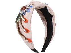 Tocado Bordado Adornado Con Pedrería, Elegante Accesorio Para El Cabello, Pieza Única Para El Cabello