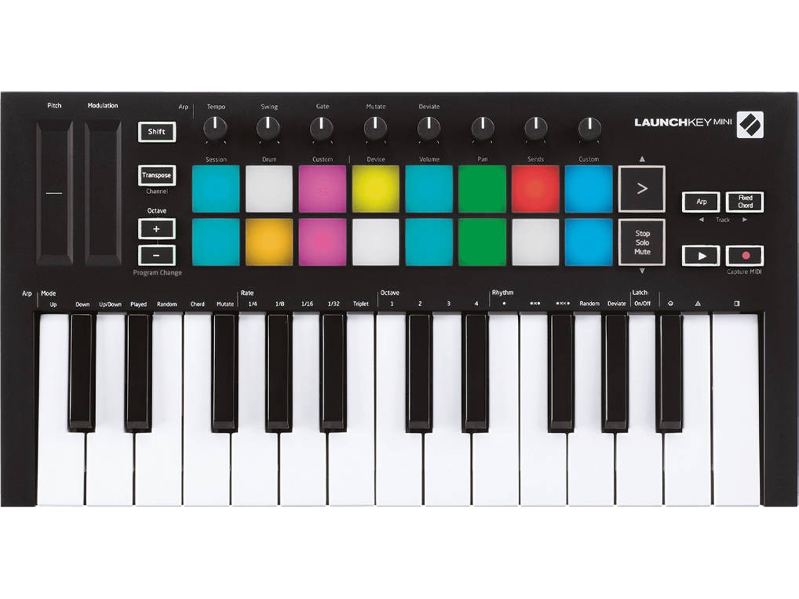 Teclado Maestro NOVATION Launchkey Mini MKIII (25 Teclas)