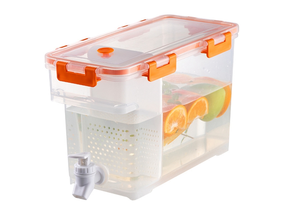 Dispensador de jugo de limonada helada para cocina, diseño a prueba de fugas, dispensador de bebidas de plástico con función de fácil limpieza, Disp
