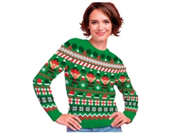 Jersey Navidad Elfo verde para mujer