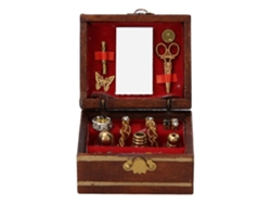 Rebe-caja De Joyería De Madera Miniatura, Accesorio Para Casa De Muñecas 1/12, Ornamentos Modelo