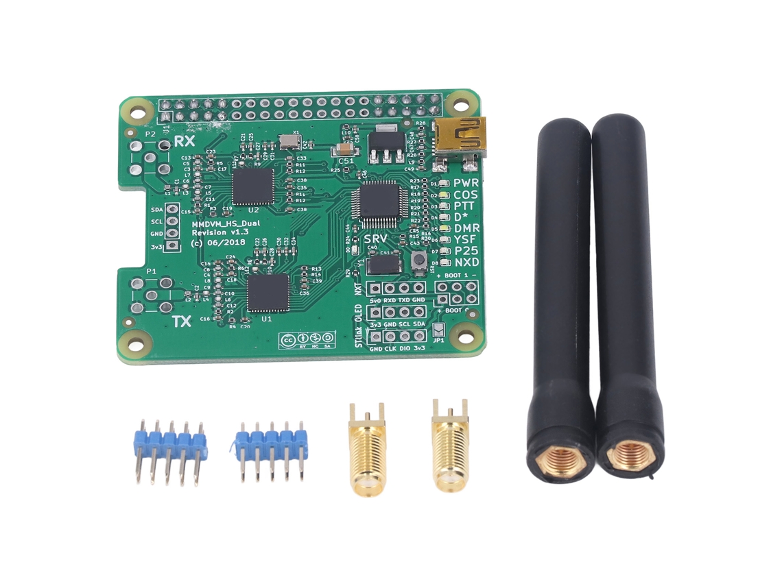 2026velora-placa Hotspot Mmdvm Duplex Kit Con 2 Antenas Compatible Con Dmr P25 D-star Para Raspberry Pi Revisión 1.3