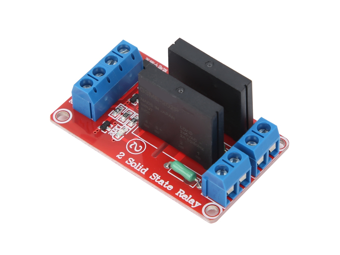Módulo De Relé De Estado Sólido De 2 Canales Con Fusible 240v/2a Ssr (suministros Eléctricos Para Proyectos De Bricolaje)