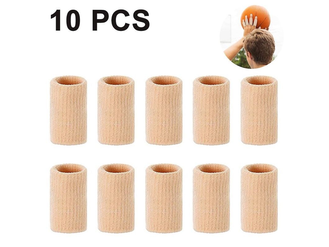 Juego De 10 Protectores Elásticos Para Dedos Para Deportes Y Actividades Diarias.