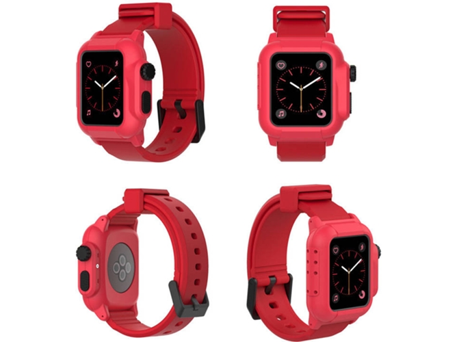 Carcasa WISETONY Apple Watch Series 2 y 3, 42 mm Rojo
