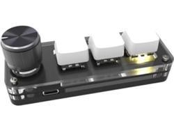 Teclado mecánico pequeño para juegos de 3 teclas, con botones personalizados, función de copiar y pegar, programación, mini teclado mecánico Everley891