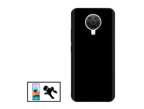 Kit De Película De Hidrogel De Cubierta Completa Cubierta Frontal Soporte Magnético De Coche Reforzado Con Silicona Líquida Para Nokia G20 - Negro ...