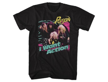 Camiseta ROCKINSTONE Quiero camisa de veneno de acción (S)