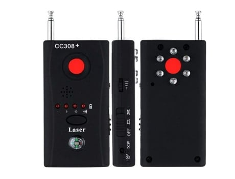 Detectores de cámara oculta Detector de errores, detector de dispositivos ocultos, escáner policial, detector de señal RF, negro CHRONUS