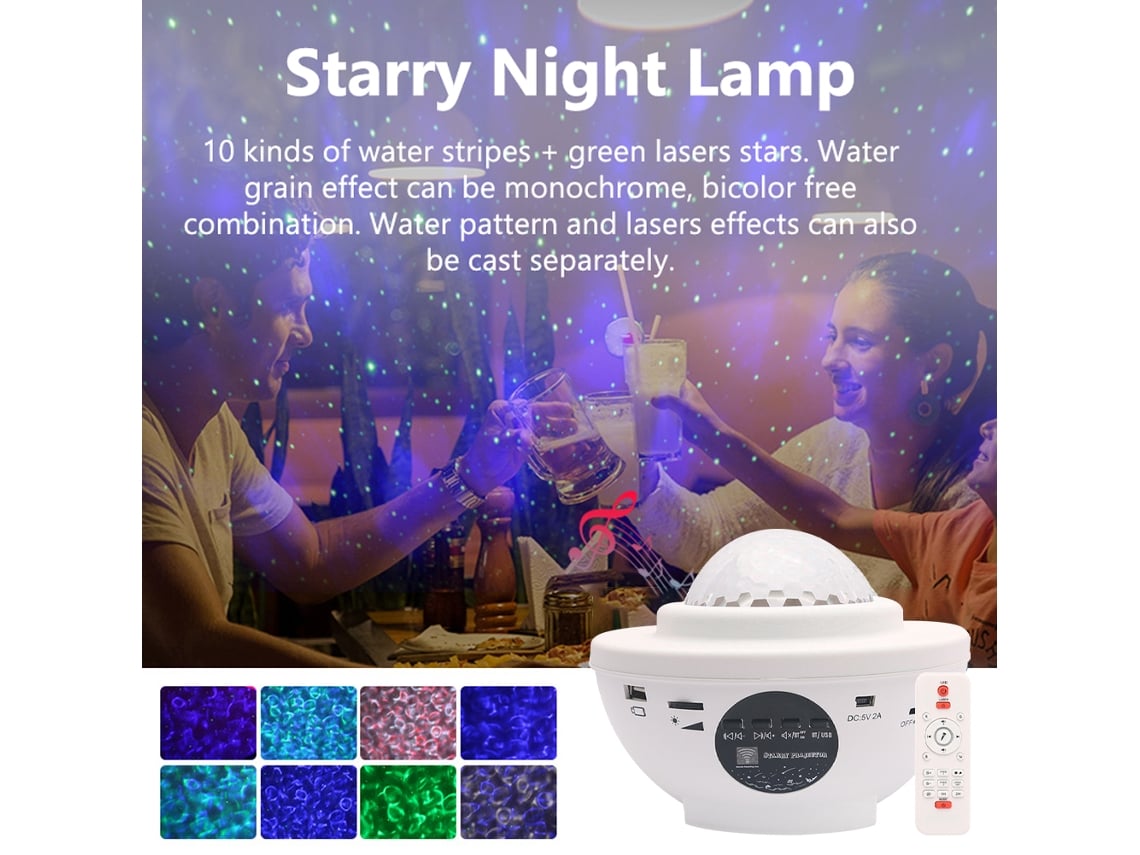Proyector De Estrellas Led Usb 3d Con Luz Nocturna Romántica Para Dormitorio Y Planetario Doméstico.