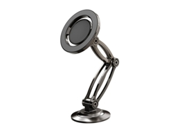 Soporte Para Salpicadero De Coche Con Rotación De Doble Brazo, Plegable, Ajustable, Con Imán Fuerte, Color Negro, Yizhood