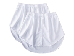 2026-2 Paquetes Extensores De Camisa Para Mujer, Faldita, Faldilla De Blusa, Petticoat Extensible Con Cintura Elástica