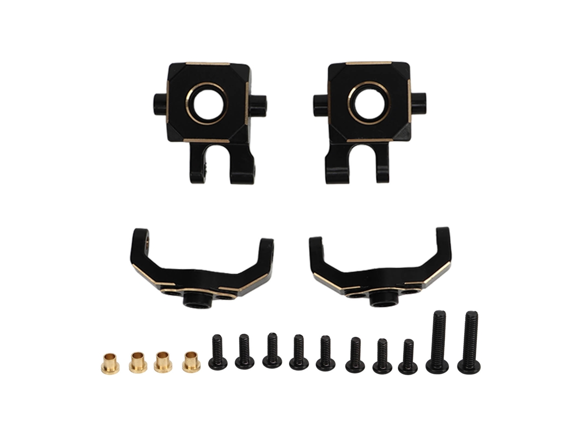 Ymsl Bloques De Dirección Y Guiado De Bronce Rpm Izquierdo Y Derecho Para Coche Rc Traxxas 1/18 Trx4m, Accesorios De Mejora Hxl