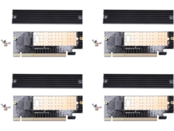 Tarjeta Adaptadora Ssd M.2 Nvme 4x Controlador M2 A Pcie 3.0 X16 Interfaz Key M