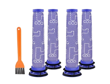 Pré-filtro de substituição de 4 peças para filtro de vácuo dyson v6 v7 v8