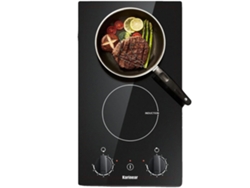 Placa de inducción, 30 cm, 230 V, 2000 W, 1500 W, dos quemadores, control de botones OEM