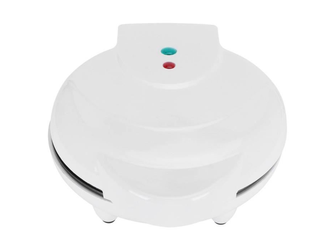 Mini Máquina para Hacer Donuts CUQUE Máquina de Desayuno Eléctrica 1200W Blanca Compatible con Cápsulas