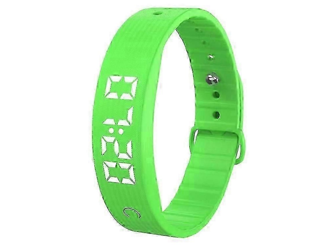 Pulsera inteligente W5sv con alarma por vibración, monitorización del sueño y pantalla digital.
