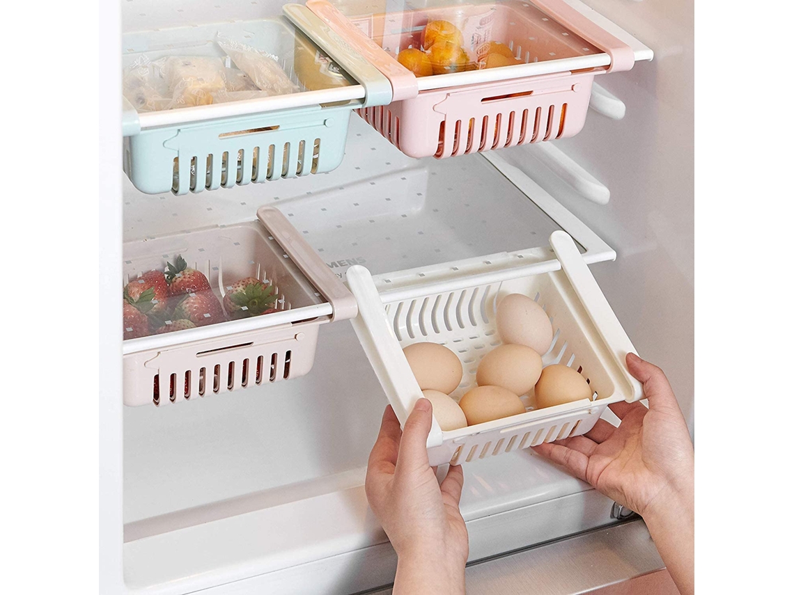 EIOORORRIY Organizador Ajustável para Gavetas De Frigorífico