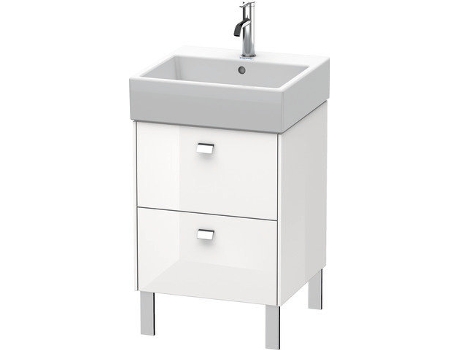 Mueble bajo lavabo DURAVIT Brioso de 48,4 x 45,9 cm 2 extraíbles incl. hueco para sifón y delantal para lavabo Vero Air 235050