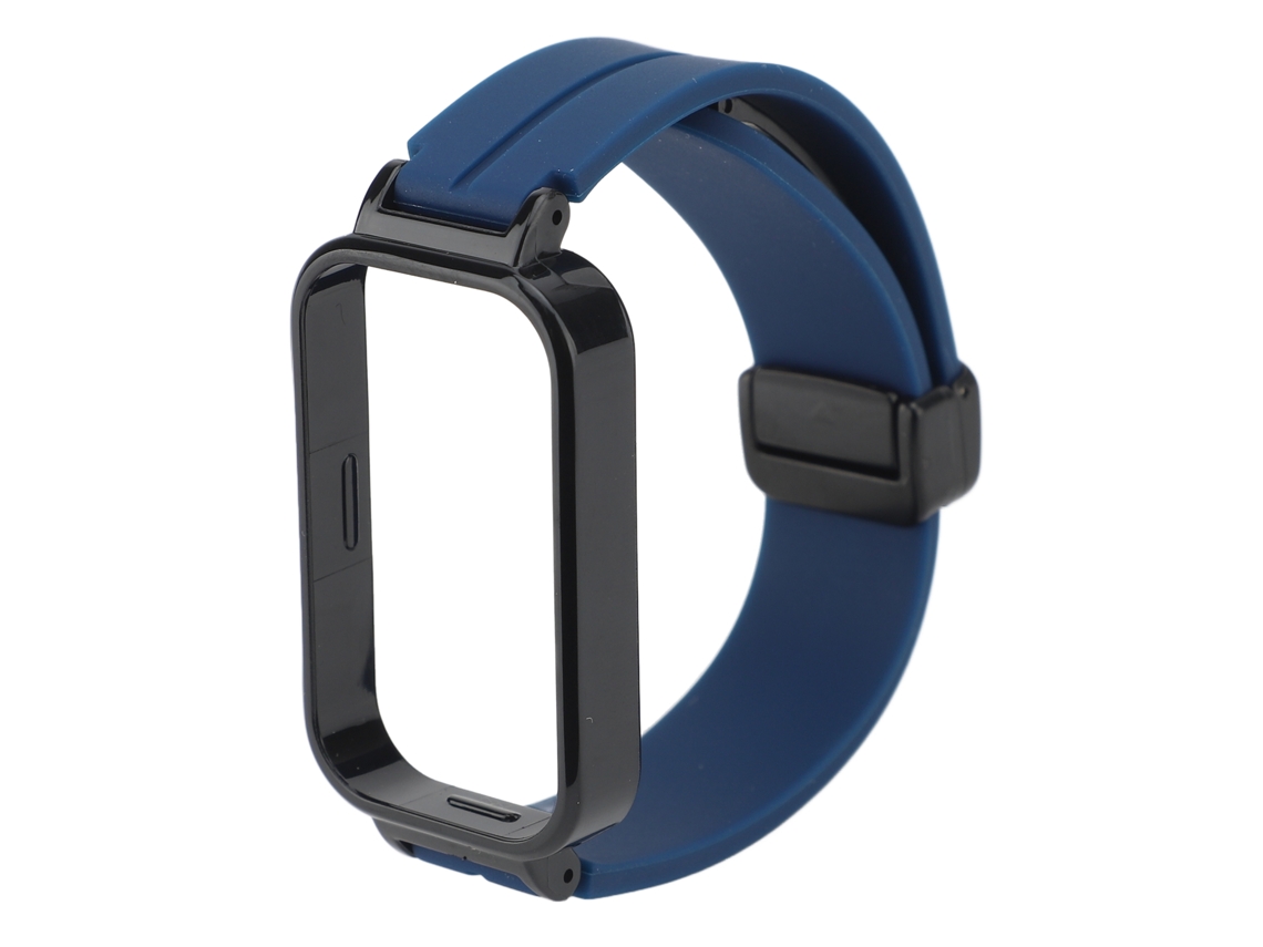 Correa magnética ajustable para reloj inteligente, compatible con bandas 3/9 Active, color azul oscuro.