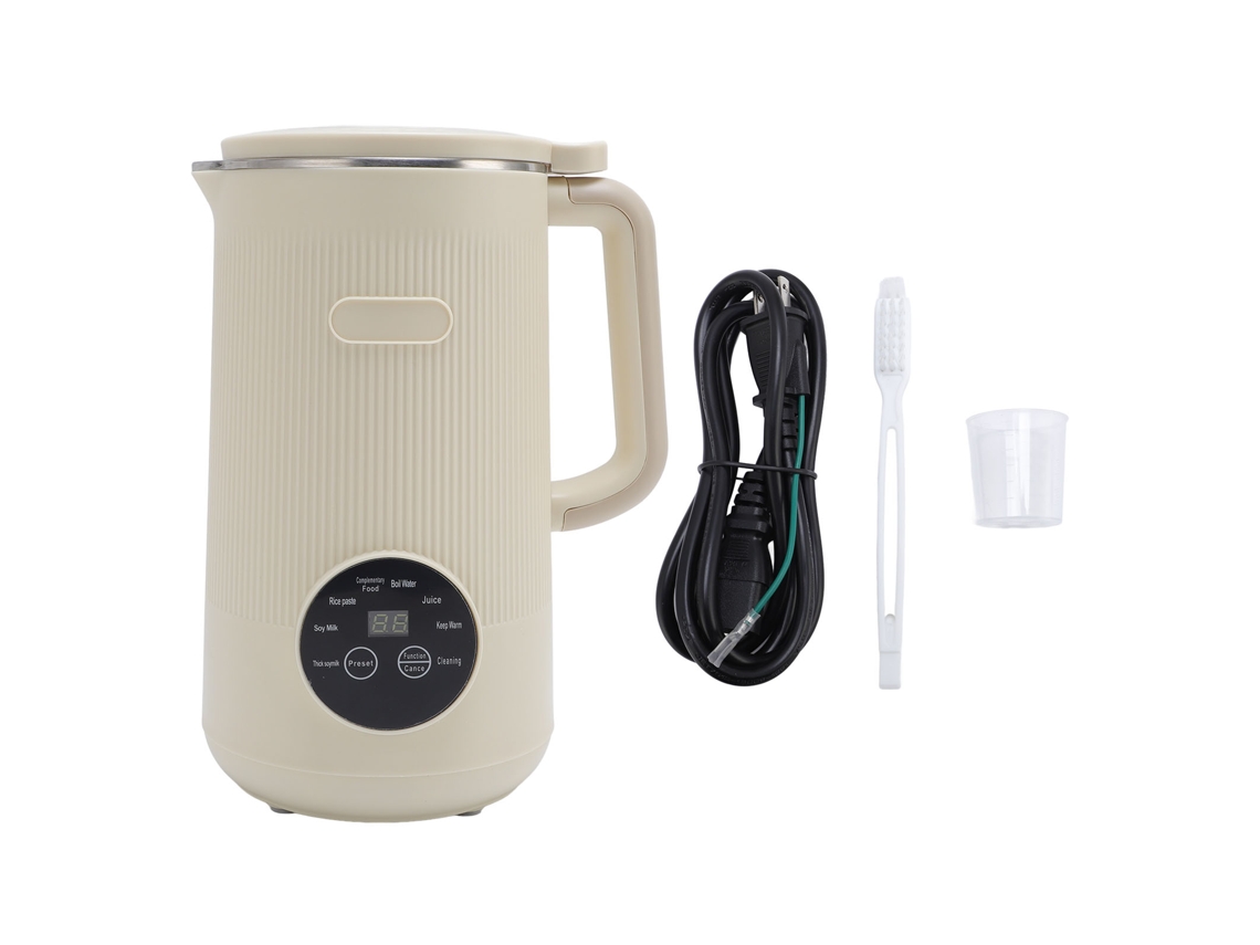 Máquina Multifuncional Para Hacer Leche Vegetal De 1200 Ml Con Limpieza Automática Y Temporizador Para Soja, Frutas Y Verduras.