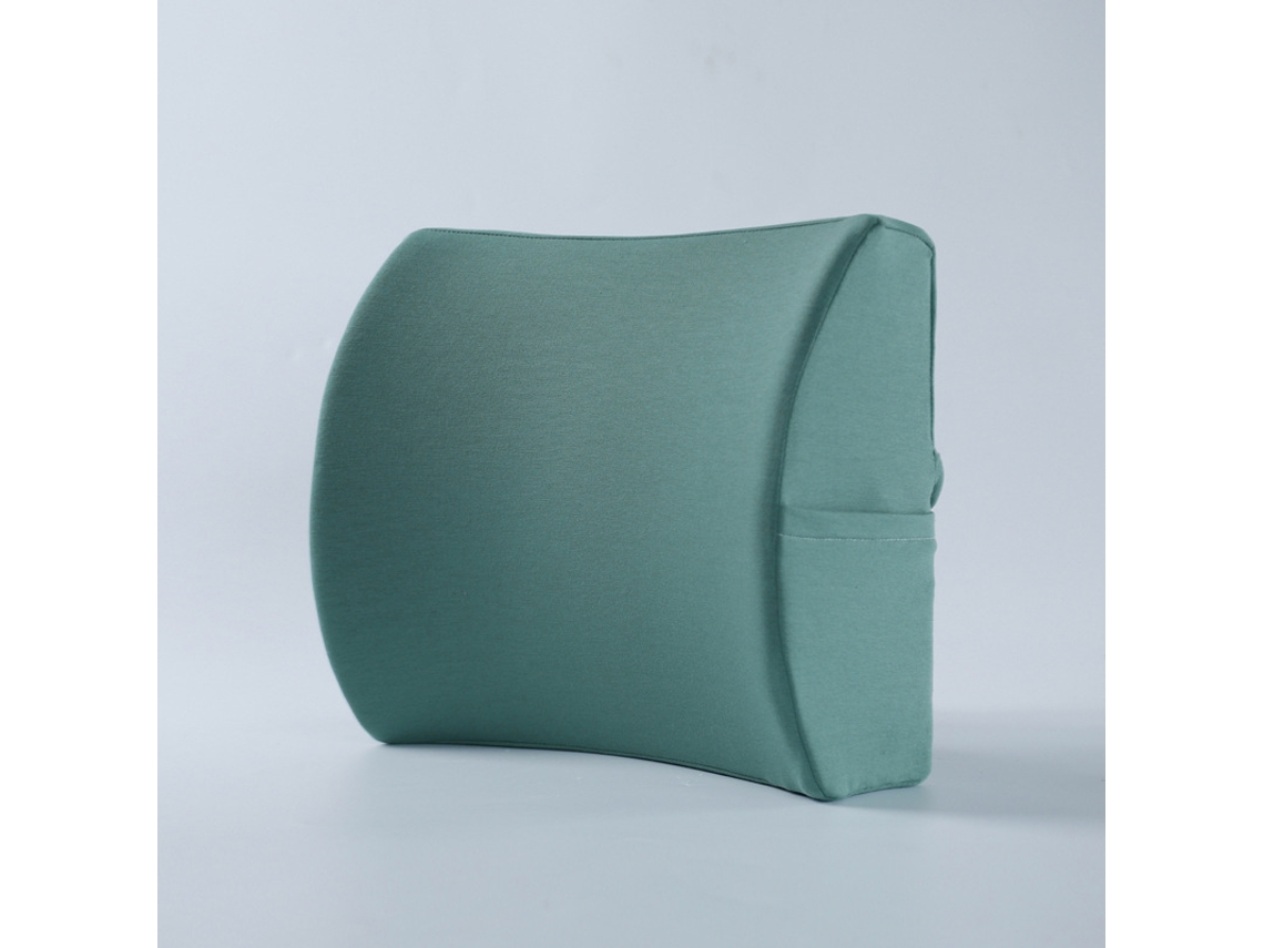 Almohadas De Soporte Lumbar De Espuma Viscoelástica Adecuadas Para Sillas De Oficina Y Asientos De Automóvil, Color Verde Gertiz
