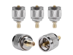 Adaptador coaxial SMA hembra a UHF macho (paquete de 5) Conector de radio PL259