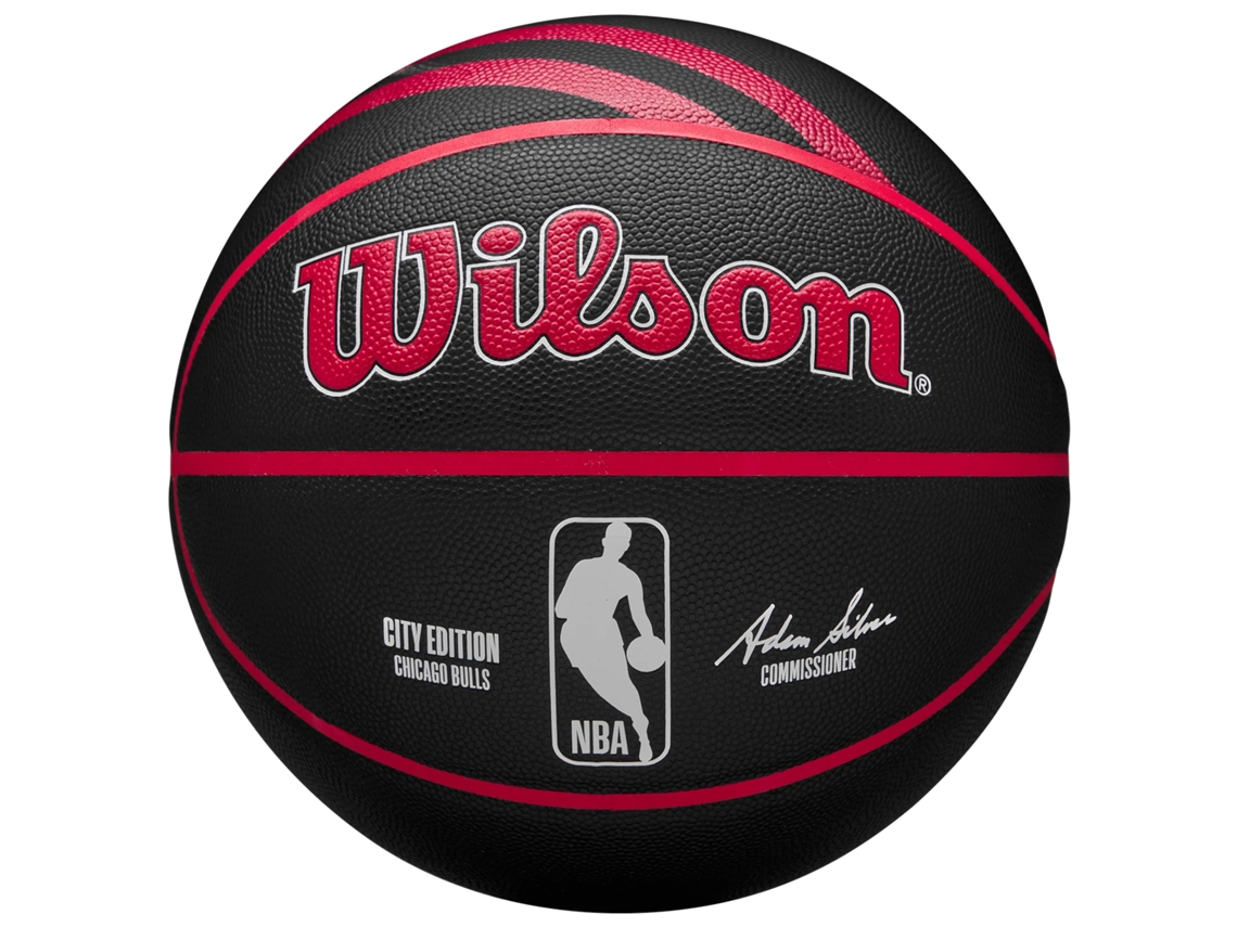 WILSON NBA Team City Collector Chicago Bulls In/Out Ball WZ4024105XB, unisexo, pelotas de baloncesto (negro - 7 EU)